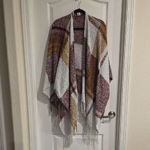 Multicolor Women's Poncho